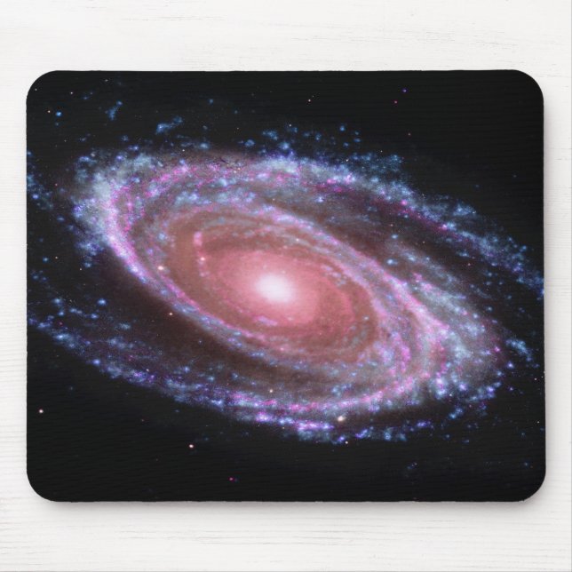 Rosa Spiralarm Mousepad (Vorne)