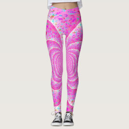 Rosa Spirale Leggings