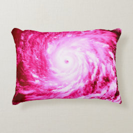 Rosa Spiralpinfelge Kissen