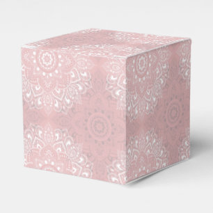 Rosa spirituelles indisches Mandala-Muster Geschenkschachtel