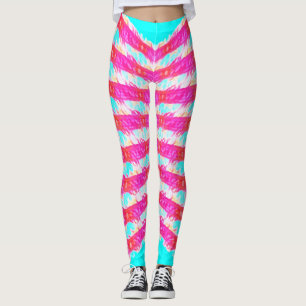 rosa Spitzenmuster Leggings