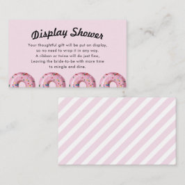 Rosa Sprinkle DONNE-DUSCHE-DUSCHE Einsteckkarte Visitenkarte