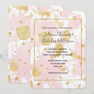 Rosa Spritzer Abstrakt Einladung