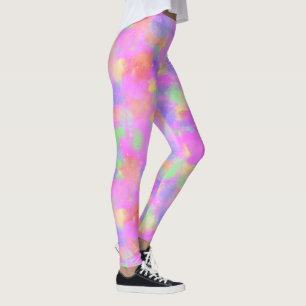 Rosa Spritzer-Farben-Künstler-Blick-bunter Pastell Leggings