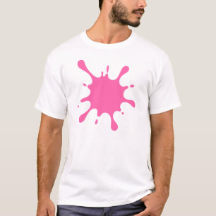 Rosa Spritzhemd   Abstrakt Künstlerisch  T-Shirt