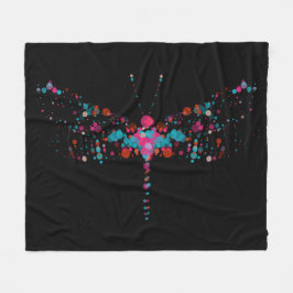 Rosa sprudelt Libellen-Fleece-Decke Fleecedecke