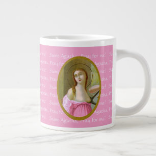 Rosa St. Agatha (M 003) 20 oz. Jumbo-Kaffeetasse Jumbo-Tasse