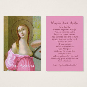 Rosa St. Agatha (M 003) Gebetskarte