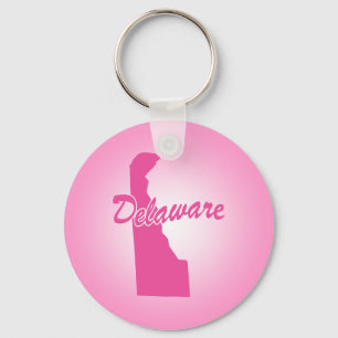 Rosa Staat Delaware Schlüsselanhänger