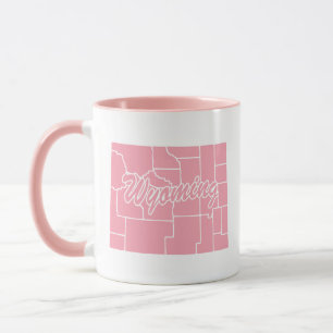 Rosa Staat der Tasse der Wyomform