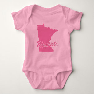 Rosa Staat Minnesota Baby Strampler