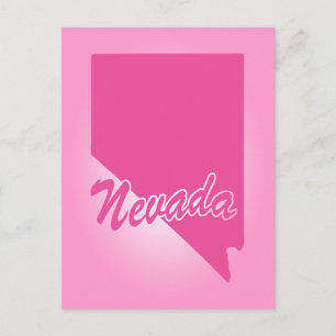 Rosa Staat Nevada Postkarte