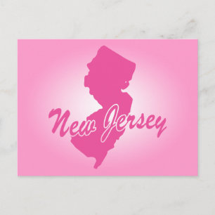 Rosa Staat New Jersey Postcard Postkarte