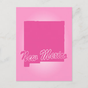 Rosa Staat New Mexico Postkarte
