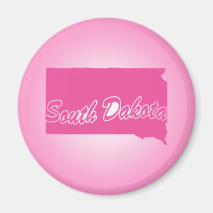 Rosa Staat South Dakota Magnet