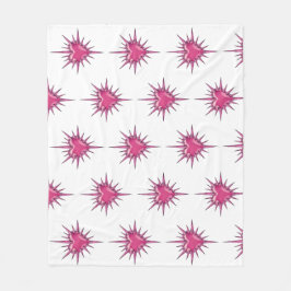 Rosa Stachel-Herz-Cybersigilismus-Flanelldecke Fleecedecke