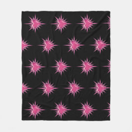Rosa Stacheliges Herz Cybersigilism Fleece-Decke Fleecedecke