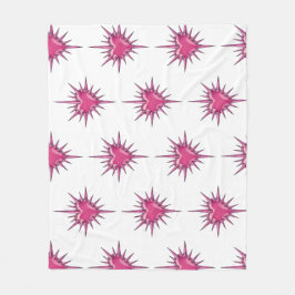 Rosa Stacheliges Herz Cybersigilismus Fleece-Decke Fleecedecke