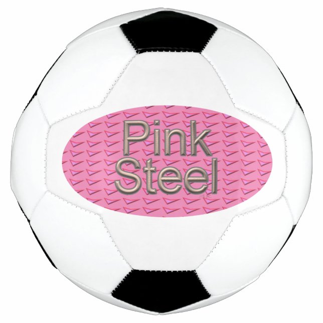 Rosa Stahlfußball Fußball (Vorderseite)