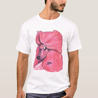Rosa Standardpudel T-Shirt