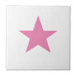 Rosa Star Fliese<br><div class="desc">Rosa Star Keramik Tile. Sterne sind immer in Mode!</div>