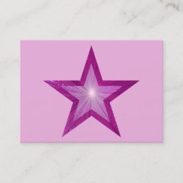 Rosa-Star-Visitenkarte-Vorlage in blassrosa Unterl Visitenkarte
