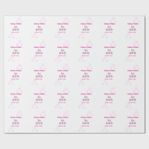 Rosa Stars Jubiläum der Erneuerung Moderne Geschenkpapier