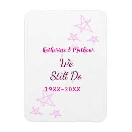 Rosa Stars Jubiläum der Erneuerung Moderne Magnet