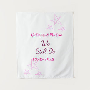 Rosa Stars Jubiläum der Erneuerung Moderne Wandteppich