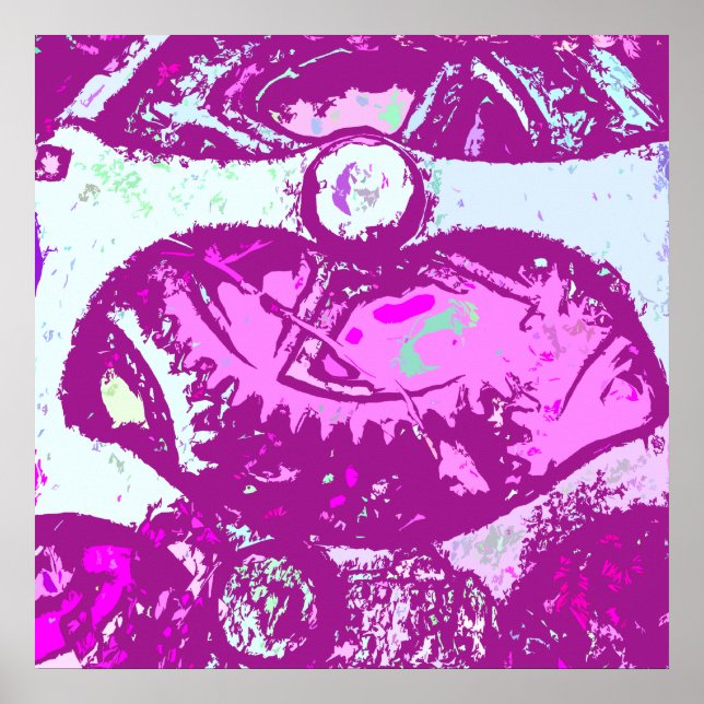 rosa Steampe Poster (Vorne)