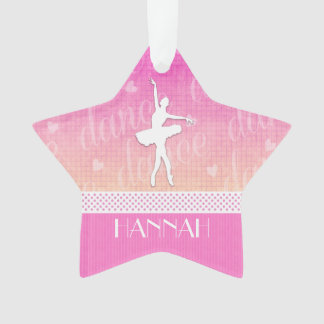 Rosa Steigungs-leidenschaftlicher Tänzer mit Ornament