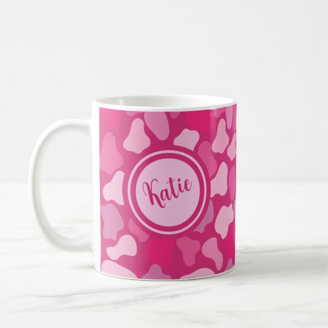 Rosa Stein Muster- Kaffeetasse (Links)