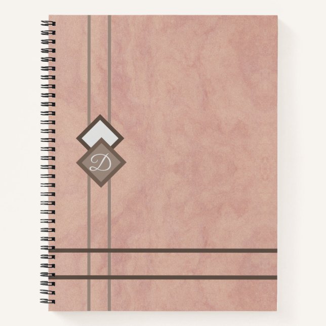 Rosa Stein Notizbuch (Vorderseite)
