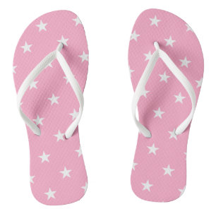 Rosa Sterne Flip Flops