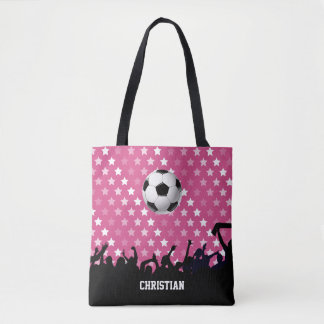 Rosa Sterne Fußball und Ventilatoren