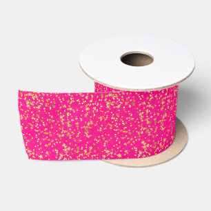 Rosa Sterne Satinband