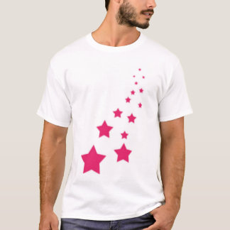 Rosa-Sterne T-Shirt