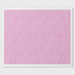 Rosa Sternenmuster-Wrap-Papier Geschenkpapier
