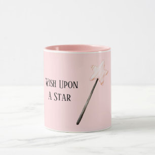 Rosa Sternenwunsch Tasse