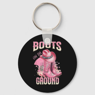 Rosa Stiefel auf Da Ground Western Cowgirl Hut und Schlüsselanhänger