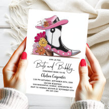 Rosa Stiefel und prickelnde Brautparty