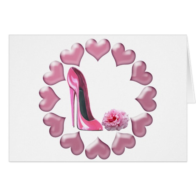 Rosa Stilett, Rose und Herzen (Vorderseite (Horizontal))
