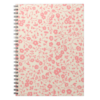 Rosa Strampler Blumendesign Notizblock