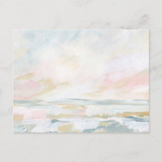 Rosa Strand Seascape Feine Kunst Postkarte