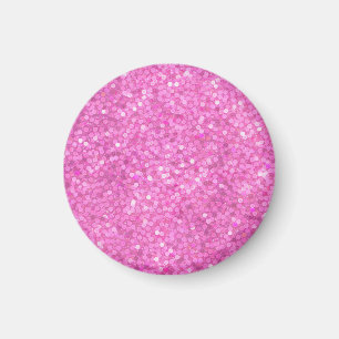 Rosa Strass-Bling Magnet