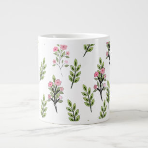 Rosa Sträuße Jumbo-Tasse