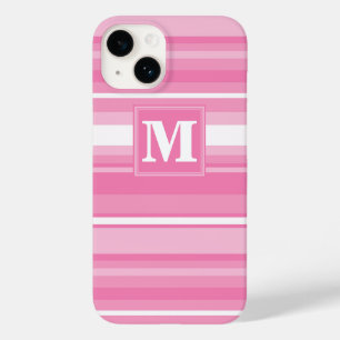 Rosa Streifen Case-Mate iPhone 14 Hülle
