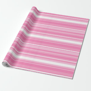 Rosa Streifen Geschenkpapier