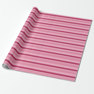 Rosa Streifen Geschenkpapier