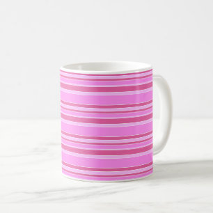 Rosa Streifen Kaffeetasse